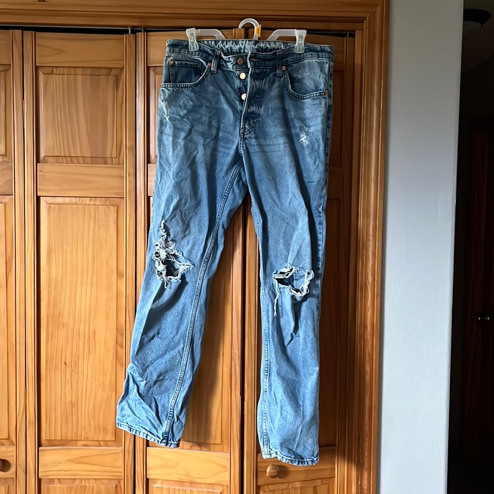 Divided hm 90s jeans baggy high rise distressed size 10 denim jeans